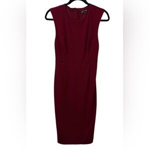 Express Burgundy Midi Dress